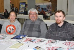 The Alberni Valley Friendship Centre has launched a new employment program called Steps to Success. From left to right, intern Cheyanne Billy, Jeff Jeffries and intern Dakota Rocke.