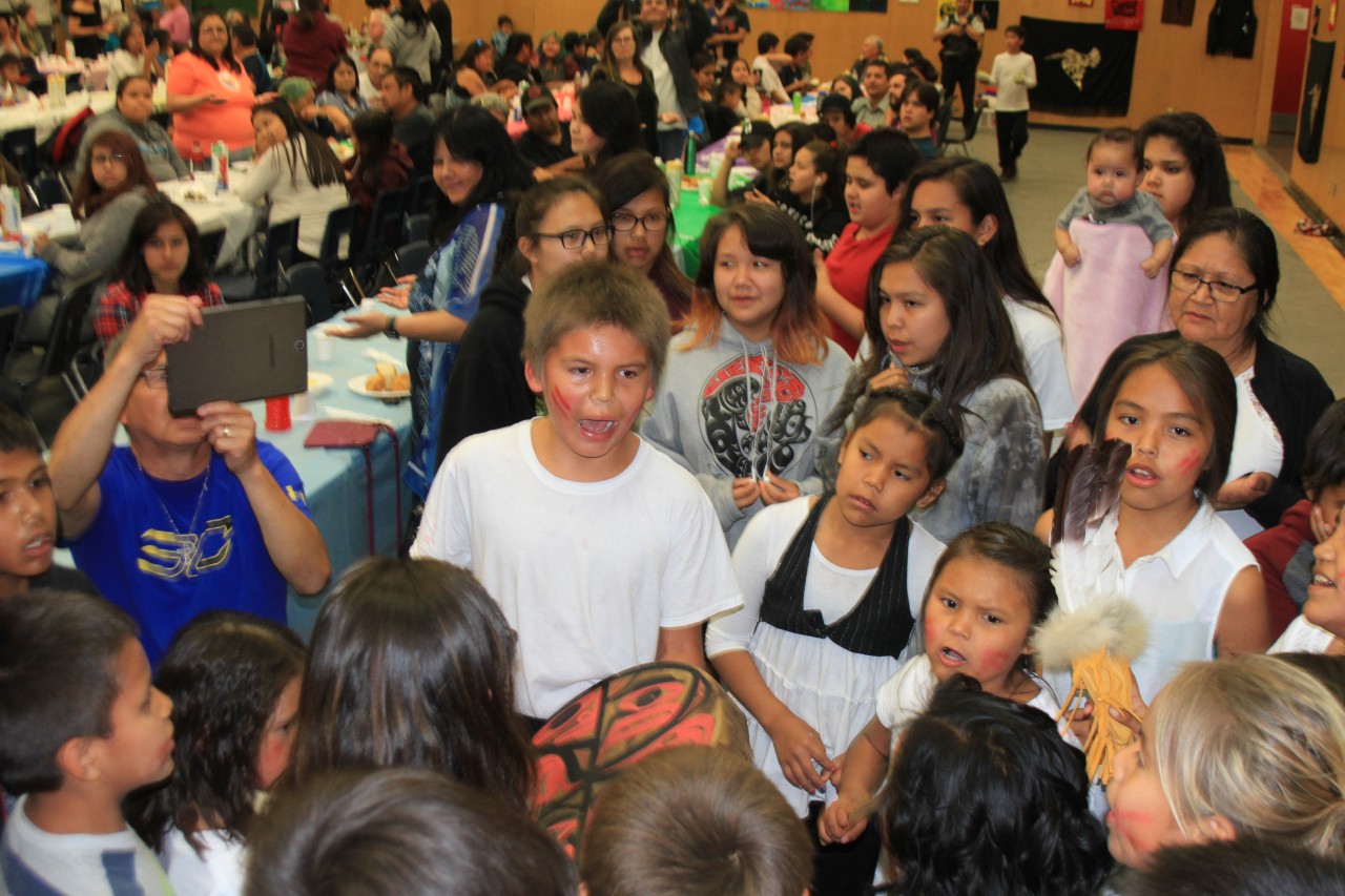 Ahousaht’s next generation showcases culture at school’s second annual potlatch HaShilthSa