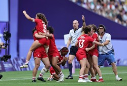 Canada advanced to Tuesday’s gold-medal game when it defeated Australia 21-12 earlier on Tuesday. (Rugby Canada photo)