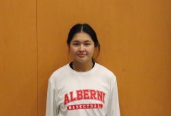 Brandi Lucas, of Hesquiaht First Nation, is a Grade 12 student at Alberni District Secondary School and point guard for senior girls basketball team. (Alexandra Mehl photo)