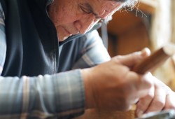 Hesquiaht carver Tim Paul contributed his perspective to the new documentary, sharing that the earthquake is our 11th relative which intends to teach humans humility. (Katie Shoemaker photo)