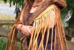 Uchucklesaht elder Phyllis Halvorsen stands in the Ethlateese village.