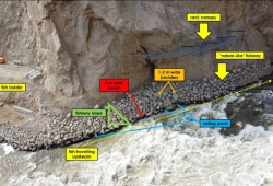 Mitigation measures have been put to the test, revealing that rapids still pose an obstacle for fish passage.