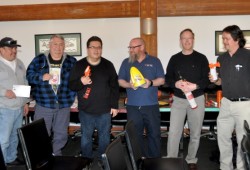 Students and instructors, from left to right: Martin Fred, Darwin Webber, Richard Sam, Alistair Crawford (Transport Canada), Scott MacLeod (RCMP) and Boyd Gallic.