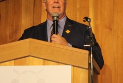 Premier John Horgan speaks at the gathering during the opening day. 