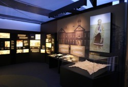 The permanent display at the Canadian History of Museum including videotaped interview of Nuu-chah-nulth residential school survivors. (Bradley Clements photo)