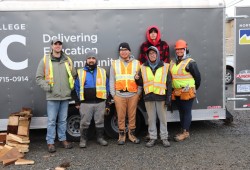 Level 1 Carpentry students have earned work experience building a living site for Port Alberni’s marginalized population on 4th Avenue. 
