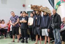 Relatives gathered in Gold River for the ceremony, coming from as far north as Kyuquot and from Huu-ay-aht territory in the south.