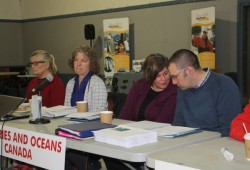 Officials from Fisheries and Oceans Canada travelled to Ahousaht to discuss issues during the meeting. 