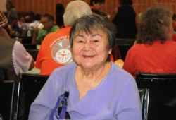 Hupacasath elder Irene Tatoosh.