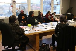 The traditional invitation took place  in a board room in a building formally known as Caldwell Hall of the Alberni Indian Residential School.