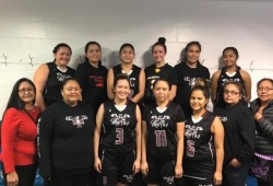 The Maaqtusiis Ma'as were able to win two games before being eliminated at this year's All Native Basketball Tournament in Prince Rupert. (Carol Thomas photo)