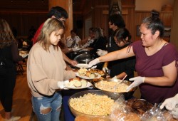 More than 100 were fed at the event, which honoured the life of Ray Williams, who is the youngest and last surviving of 16 children.