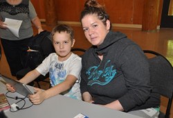 Tara Tatoosh brought her son Robert to the workshop. “I think everyone should take this training, she said.