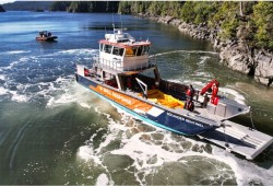 The 52-foot Solander Sentinel out on the Alberni Inlet. (Submitted photo)