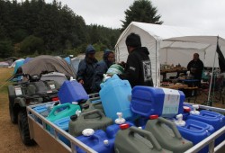 The event required over $5,000 worth of food and water.