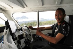 Fishing guide William Cox brings guests into Kyuquot Sound.