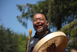 “There's a lot of things that women and mothers naturally do, but it’s a very sacred role in the culture of Nuu-chah-nulth,” says Wishkey, a Huu-ay-aht story-teller. (Eric Plummer photo)