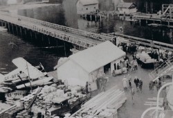 At the height of gold mining around Zeballos in the 1930s there were no roads or railway lines into the area, leaving prospectors and miners to rely on steamers and boats to transport minerals down the coast. (Village of Zeballos photo)