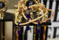 Artist Jan Green made beautiful cedar necklaces with trade beads for every tournament All-Star.