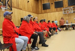 Residential school survivors were recognized at the Alberni Athletic Hall on Sept. 16, 2022 for their contributions to the early stages of a longitudinal study on the determinants of health. (Eric Plummer photo)