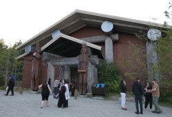 Inspired by the remains of an ancient village, the House of Huu-ay-aht was the first longhouse built in the territory in over a century. 