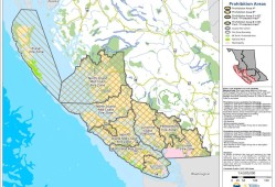 The provincial government says open fires throughout the Coastal Fire Centre’s jurisdiction, with exceptions for Haida Gwaii, are prohibited. The prohibition will be in place until October 31, 2026, or until the order is rescinded. (Coastal Fire Centre map)