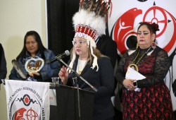 “This hard discussion is moving to the next stage, but the honour of the Crown is still at stake,” says Assembly of First Nations National Chief Cindy Woodhouse Nepinak after the passing of the controversial Building Canada Act. (AFN/X photo)