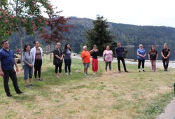 The NTC Nursing team gathered at Canal Beach on May 12 to welcome their new manager and to celebrate each other during Canada’s National Nursing week, which runs May 11 to 17.