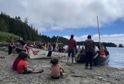 As part of the landing protocol, one member from each canoe asked for permission to come ashore to rest, share songs and food. Yuułuʔiłʔatḥ Government pulled their financial support for the nation's own canoe two days before the crew was meant to depart citing “safety and liability concerns”