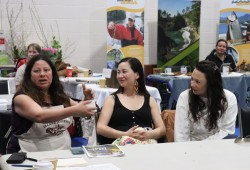 Nitanis Desjarlais, Rachel Dickens and Dr. Tabitha Robin host break out session covering diabetes, Nuu-chah-nulth’s approach, and food as a relationship while providing an opportunity for Nuu-chah-nulth members to discuss the recent Ahousaht diabetes retreat.
