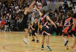 No. 3 Ahousaht Islanders player Vaughn Robinson was named tournament MVP. 
