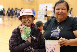 Gwen David went home with a cool $503 for winning the tournament 50/50 draw.