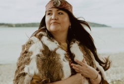 Vina Brown, 38, lives and works in Bellingham, Washington is Heiltsuk on her father’s side and Nuu-chah-nulth on her mother’s side. 