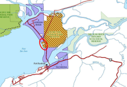 It is anticipated that Middle Beach will be included in treaty settlement lands when Pacheedaht and Ditidaht sign a final agreement.