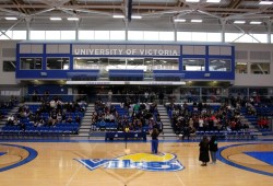 The tournament was held in the many basketball courts in the Centre for Athletics, Recreation, and Special Abilities (CARSA), UVic’s campus gym. (Roniya Sahin photo)