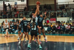 Tseshaht Pride battle for possession during the U17 Girls final. (ProRez Studios Photo)