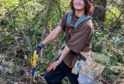 Reforestation is part of the program, with forest ecology, plotting species and habitat work with Redd Fish Restoration. 