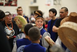 Approximately 80 Tseshaht members came to perform at the event in Tofino.