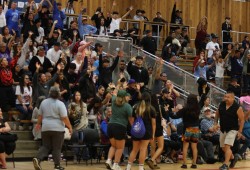 Tseshaht fans packed the bleachers during the U17 girls and boys finals.