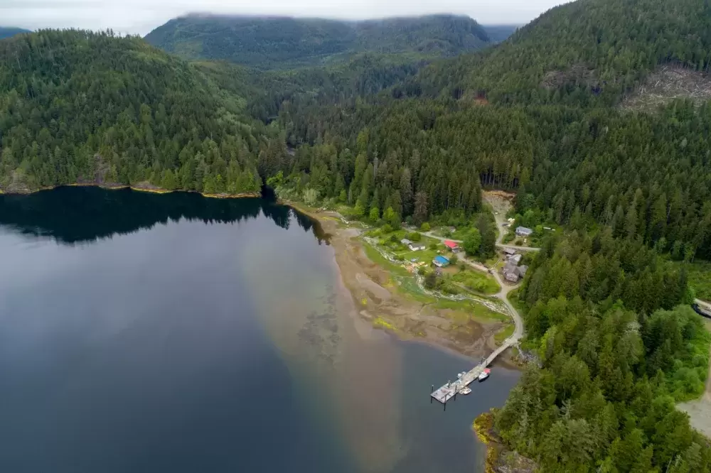 Currently, the village of Ehthlateese relies solely on diesel energy that’s barged into the community by BC Hydro. Tucked in the Uchucklesaht Inlet off the west coast of Vancouver Island, Ehthlateese’s current diesel generation is at capacity. (Uchucklesaht Tribe photo)