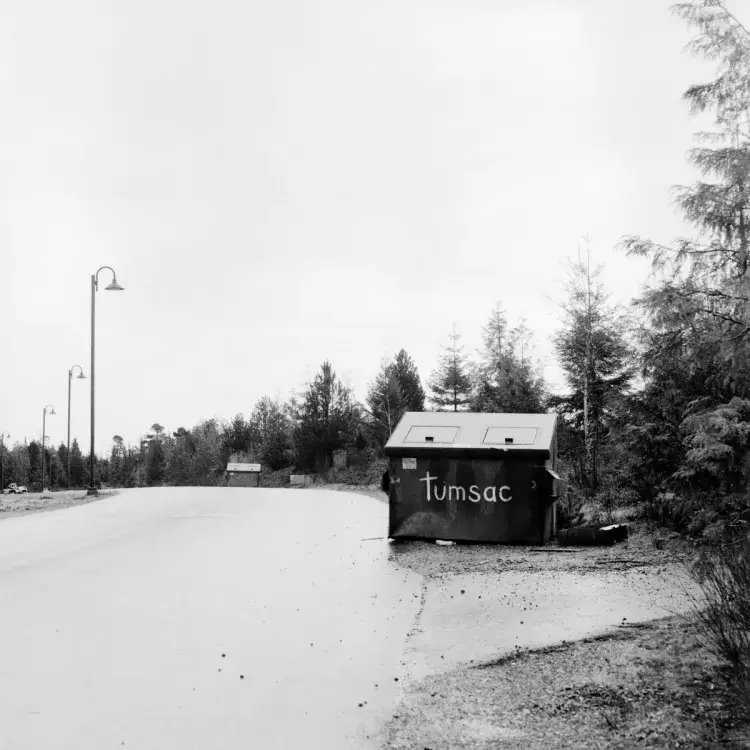 During Gisele Martin's mentor-apprentice program with Levi Martin, she labeled everything in her house with the correlating Nuu-chah-nulth words.   "Every cupboard, every counter, the floor – everything," she said.   It prompted a discussion that led them to determine that language needed to be more visible throughout the communities of Ty-Histanis and Esowista.  The pair set out to write the word "tuumsac,"  which translates to "garbage," on the community dumpsters with white paint. "Make it useful in yo