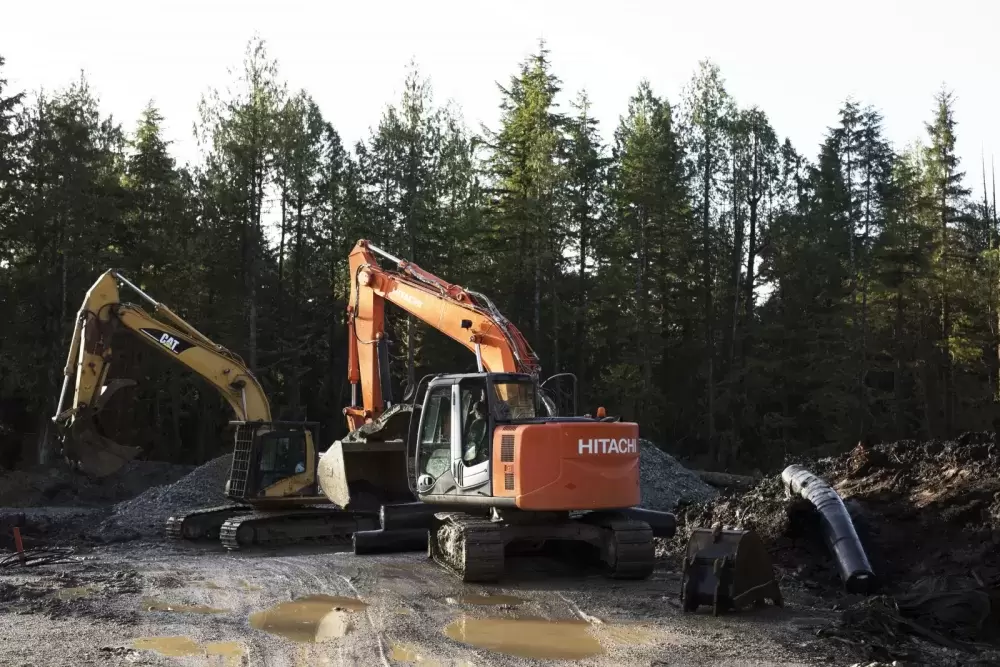 Tla-o-qui-aht First Nation's new company, Hithuiis Spirit Construction Ltd., is developing the Tsawaak RV Resort and Campground near the Best Western Plus Tin Wis Resort, in Tofino, on November 10, 2021.