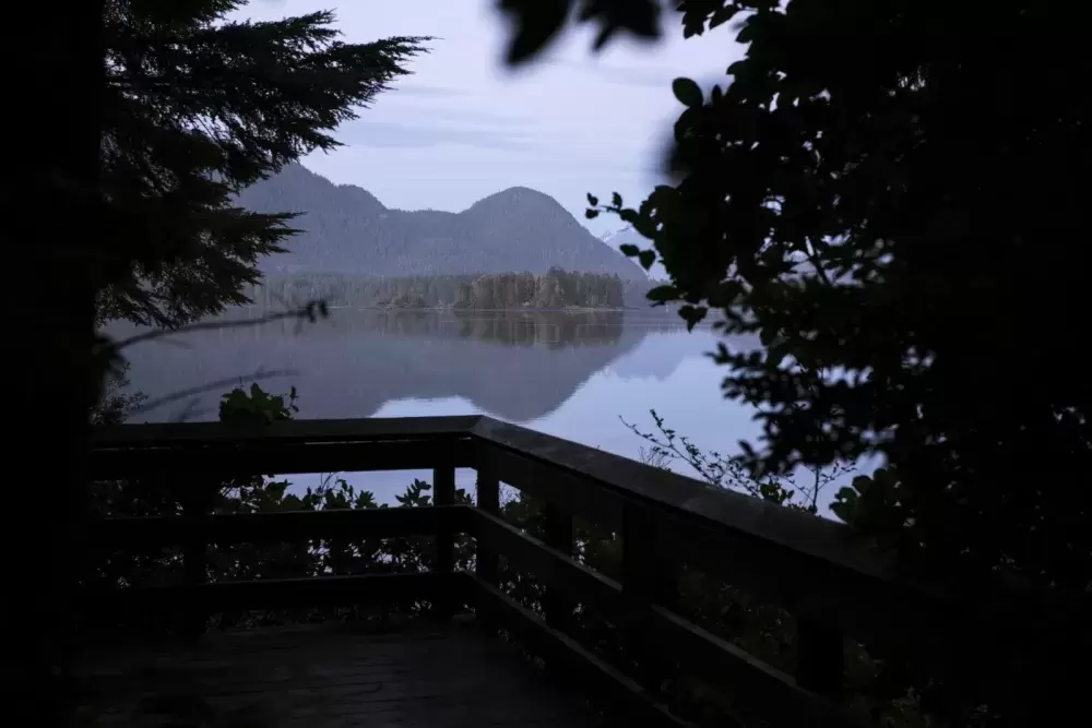 Meares Island is pictures from the Tofino mudflats, on Tuesday, April 14, 2020.