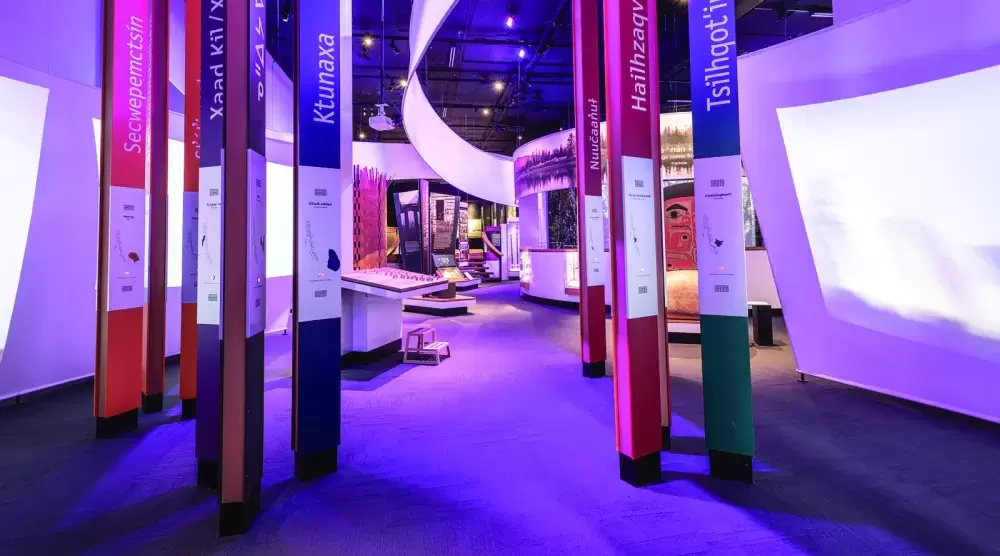 The Our Living Languages exhibit at Royal B.C. Museum. (RBCM photo)