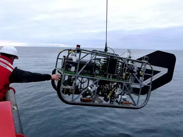 An ROV camera used for seamount exploration in the area of interest. (DFO photo)