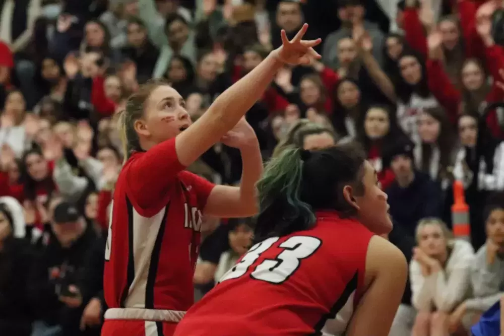 Brynn Geddes takes a free throw during the Jan. 6 game.