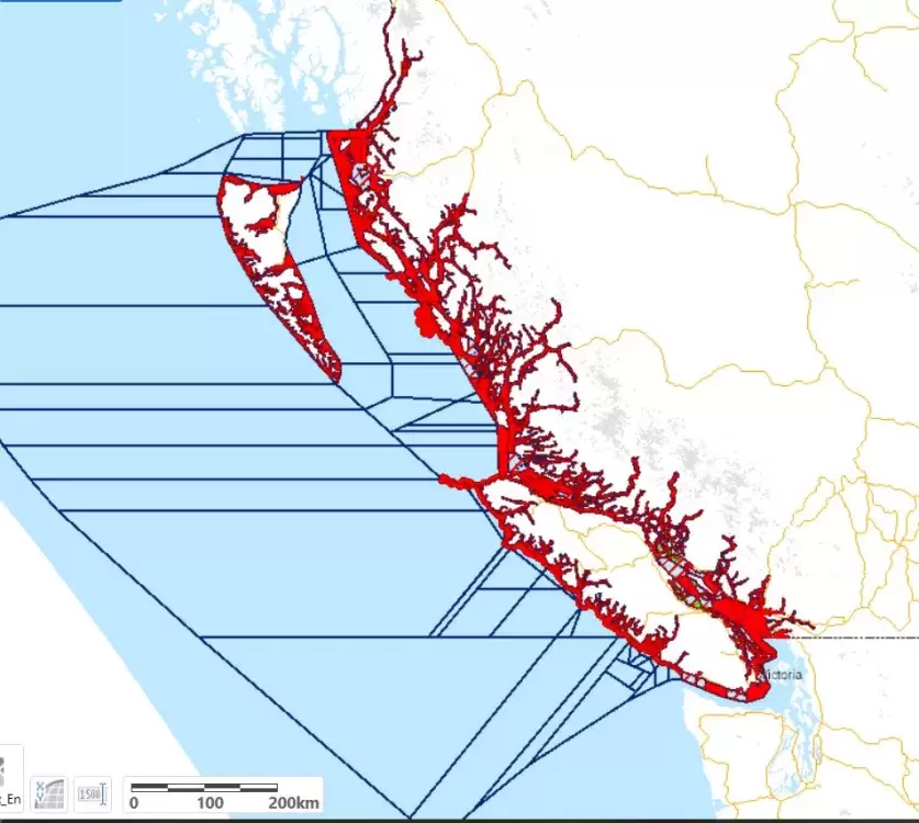 DFO shellfish closure map