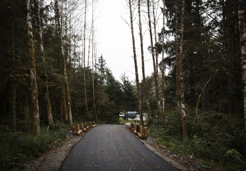 Paving is complete along the multi-use pathway, ʔapsčiik t̓ašii. New funding will link a 1.2-kilometre section of the path by the Highway 4 junction to what has already been completed in the Pacific Rim National Park Reserve. (Melissa Renwick photo)