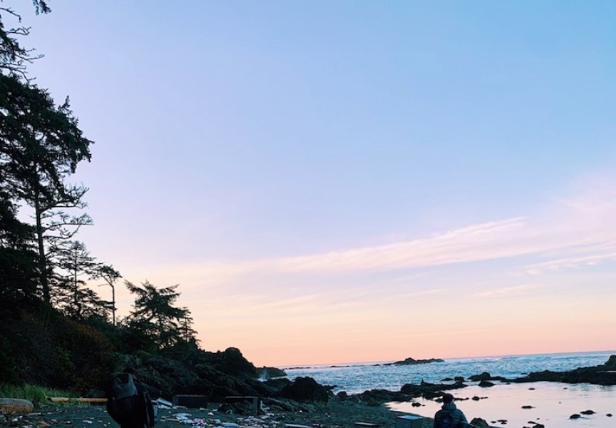 In late October debris was scattered over a beach near Raft Cove, south of Cape Scott on Vancouver Island’s west coast. (Submitted photo)